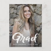 おもしろいスクリプトの卒業日を保存 ポストカード (正面)