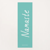 おもしろいスクリプトナマステパーソナライズされた名 ヨガマット (正面)