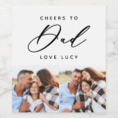 おもしろいスクリプトパパ数々のフォトワインラベル ワインラベル (シングルラベル)