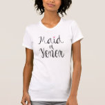 おもしろいスクリプトメイド・オブ・オーナー（花嫁付き添い人）Tシャツ Tシャツ<br><div class="desc">おもしろいスクリプトメイド・オブ・オーナー（花嫁付き添い人）Tシャツ</div>