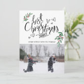 おもしろいスクリプトレッドホリーベリー最高のスクリスマスエバー シーズンカード (スタンド正面)