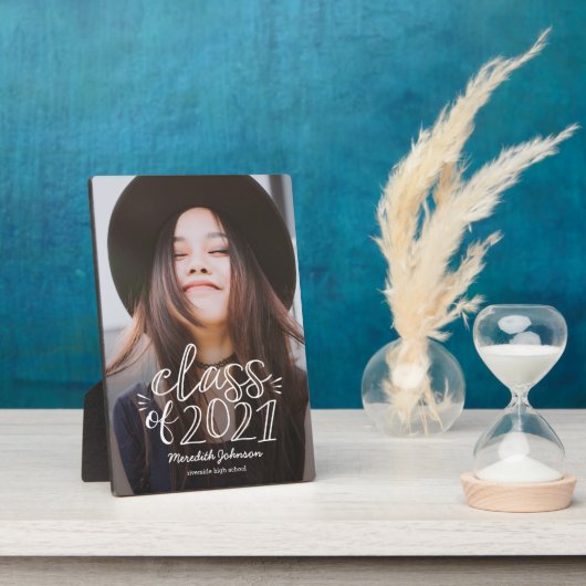 おもしろいスクリプト卒業写真プラーク フォトプラーク (側面)