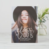 おもしろいスクリプト卒業発表招待状 招待状 (スタンド正面)