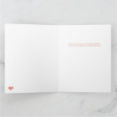 おもしろいスクリプト書道結婚写真の感謝 サンキューカード (内部)