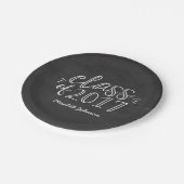 おもしろいスクリプト編集可能なカラーの卒業プレート ペーパープレート (アングル)