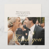 おもしろいスクリプト | 感謝してい結婚の写真 ポストカード (正面/裏面)