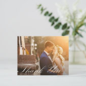 おもしろいスクリプト | 結婚サンキューカード ポストカード (スタンド正面)