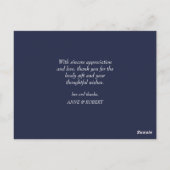 おもしろいスクリプト | 結婚サンキューカード ポストカード (裏面)