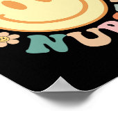 おもしろいスクールナースグラフィックティーズ新学期 ポスター (角)