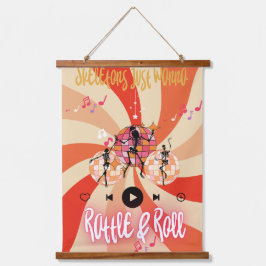 おもしろいスケルトンがラトルしたい転が& 吊り下げ型タペストリー