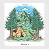 おもしろいスケルトン遊キャンピングギター シール (シート)