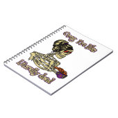 おもしろいスケルトン飲む私は文字通りデッドコーヒー ノートブック (左側)