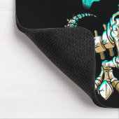 おもしろいスケルトンTRexハロウィーンボーイズDinoキッズ化石 マウスパッド (コーナー)