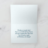 おもしろいスケートで滑るキッズカスタムクリスマス シーズンカード (内部)