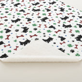 おもしろいスコッツシャムロック可愛カラフルい シェルパブランケット (3/4)