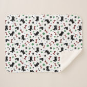 おもしろいスコッツシャムロック可愛カラフルい シェルパブランケット (正面(横))