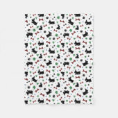 おもしろいスコッツシャムロック可愛カラフルい フリースブランケット (正面)