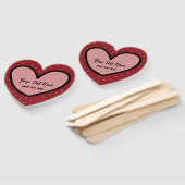 おもしろいスタイリスト甘いハートパーティー供給テンプレート ハンドファン (組立なし)