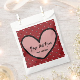 おもしろいスタイリスト甘いハートパーティー供給テンプレート フェイバーバッグ