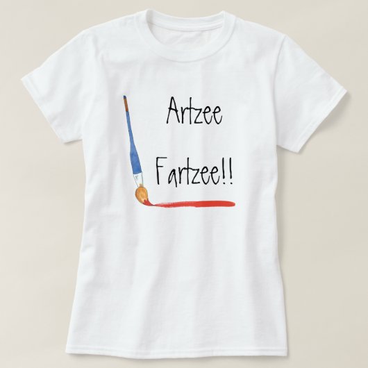 おもしろいスタイリッシュすごいキュートArtzee Fartzee Artist Tシャツ (デザイン正面)