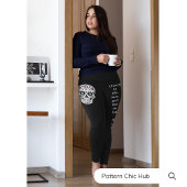 おもしろいスタイリッシュエクササイズトレーニングウィメンヨガスカル レギンス