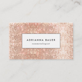 おもしろいスタイリッシュフェイク銅シークインパターン美しいスパ 名刺