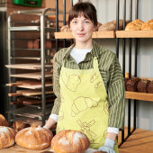 おもしろいスタイリッシュベーキング&料理イエロードーナツ エプロン