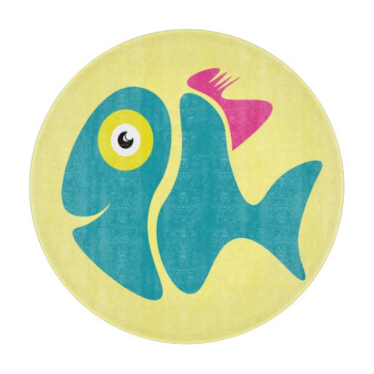 おもしろいスタイリッシュ魚 カッティングボード (正面)