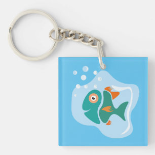 おもしろいスタイリッシュ魚 キーホルダー