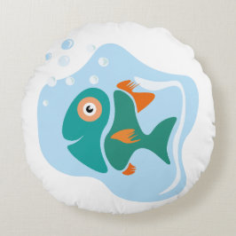 おもしろいスタイリッシュ魚 ラウンドクッション