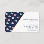 おもしろいスタイル水彩キスマイリップパターン 名刺 (裏面)