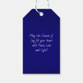 おもしろいスターお洒落オブデイビッド写真フレームハヌカー ギフトタグ (裏面)