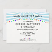 おもしろいスターサンレイズキッズ任意の年齢誕生日招待状 招待状 (正面)