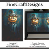 おもしろいスチームパンクハロウィーンパンプキンマンE9Lデコペ 薄葉紙