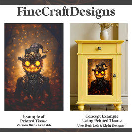 おもしろいスチームパンクハロウィーンパンプキンマンF1Rデコページ 薄葉紙