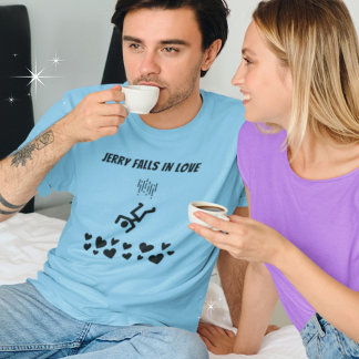 おもしろいスティック図人間秋イン・ラブ Tシャツ