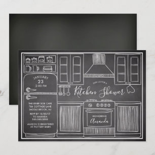 おもしろいストッキングザキッチンシャワー招待状 招待状