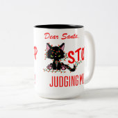 おもしろいストップクリスマス親愛さん判断!!! ツートーンマグカップ (正面右)