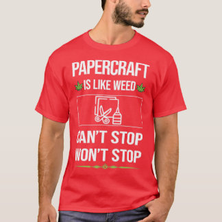 おもしろいストップ工芸紙 Tシャツ