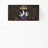 おもしろいストライククールブルースポーツボーリング10誕生日 横断幕 (インサイチュ)