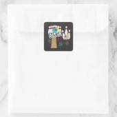 おもしろいストライクボーリングステッカー スクエアシール (バッグ)