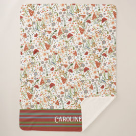 おもしろいストライプのカスタム吸光度 シェルパブランケット