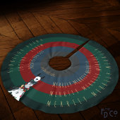 おもしろいストライプのドンキーラマ羊のカスタマイズ可能な単語 ブラッシュドポリエステルツリースカート