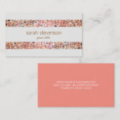 おもしろいストライプカラフルグリッタールック名刺4 名刺 (正面/裏面)