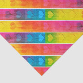 [おもしろいストライプ付き]パターン#6cハートの分離 薄葉紙 (詳細)