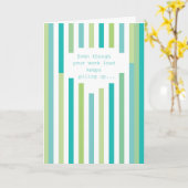 おもしろいストライプ管理プロフェッショナル日 カード (黄色い花)