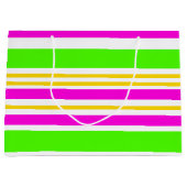 おもしろいストライプ ラージペーパーバッグ (正面)