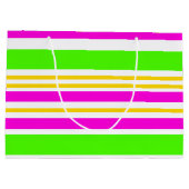 おもしろいストライプ ラージペーパーバッグ (裏面)