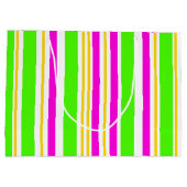 おもしろいストライプ ラージペーパーバッグ (裏面)