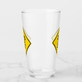 おもしろいストレスフリーゾーンユーモア飲みガラス タンブラーグラス (左)